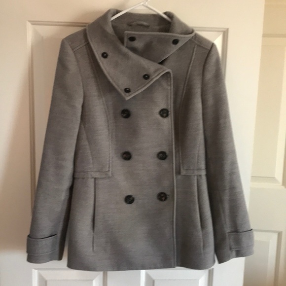 Short light grey pea coat size 12 - Picture 5 of 5